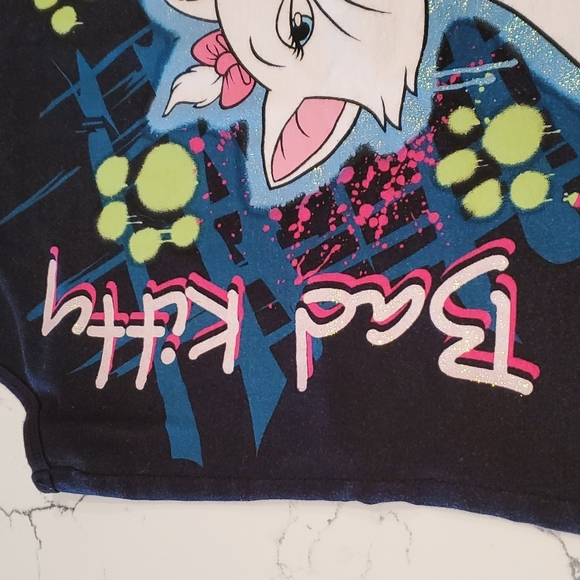 DISNEY ~ VINTAGE MARIE from the ARISTOCATS Sports Tank Sz L ~ Black - Picture 6 of 10